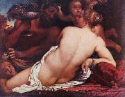 CARRACCI, Annibale Bacchantin, Detail oil painting reproduction